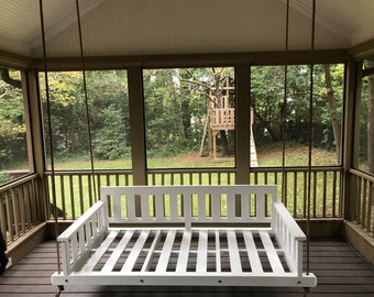 porch swing bed etsy