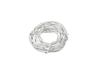 6 grapevine wreaths, white, 10 cm diameter, 223943000