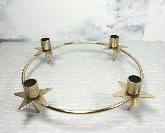 Kerzenhalter Ring Metall für 4 Kerzen 