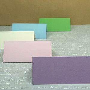20 Tischkarten aus Karton Farbe wählbar