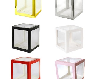 Caja de regalo, caja decorativa, caja para globos, 30 cm, variedad de colores, 308Z03-