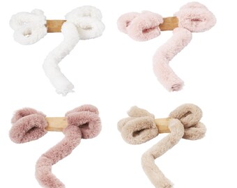 1 m Dekofell Fellband Kunstfell in weiß, puder-rosa, rosenholz oder beige 035-