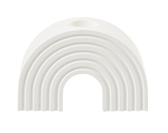 Portavelas de silicona con forma de arcoíris 2007604