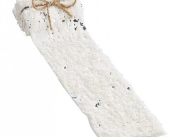2 m decorative faux fur, white/silver, 8 cm wide, 3508080