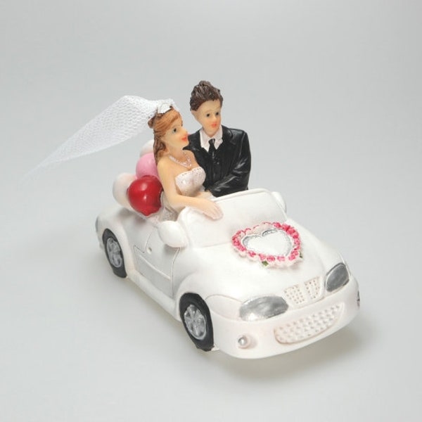 Deko-Figur Tortenfigur Hochzeitsauto Brautauto Hochzeit