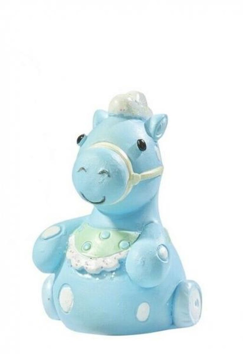 19 Decorative Baby Horse Figurines, Blue, 4 cm, SPECIAL PRICE, Remaining Stock 3870116 image 1