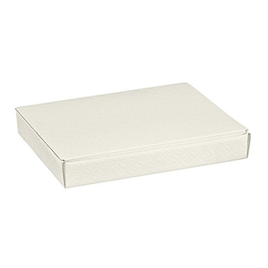 Geschenkschachtel Schachtel Kartonage Box weiß 220x170x30 mm
