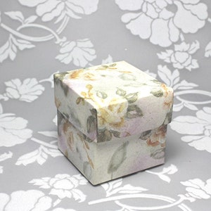 10 Schachteln  Boxen Kartonage mit Blumenmuster Hochzeit