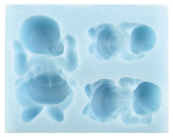 Silicone Baby Cake Topper Mold, 3 Sizes, Food Safe, Christening, SF-KU-018