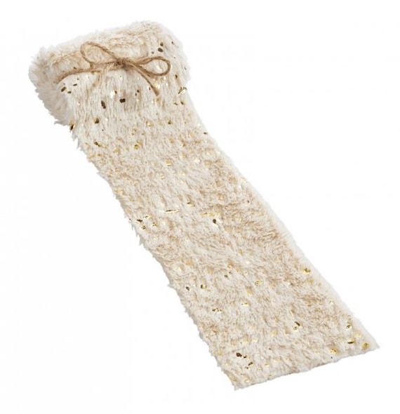 2 m Deko-Fell Kunstfell creme/gold 8 cm breit 3508081