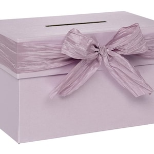 Exklusive elegante Kartenbox Sammelbox mit Schlitz violett Hochzeit