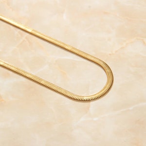 Gold Snake Chain Necklace