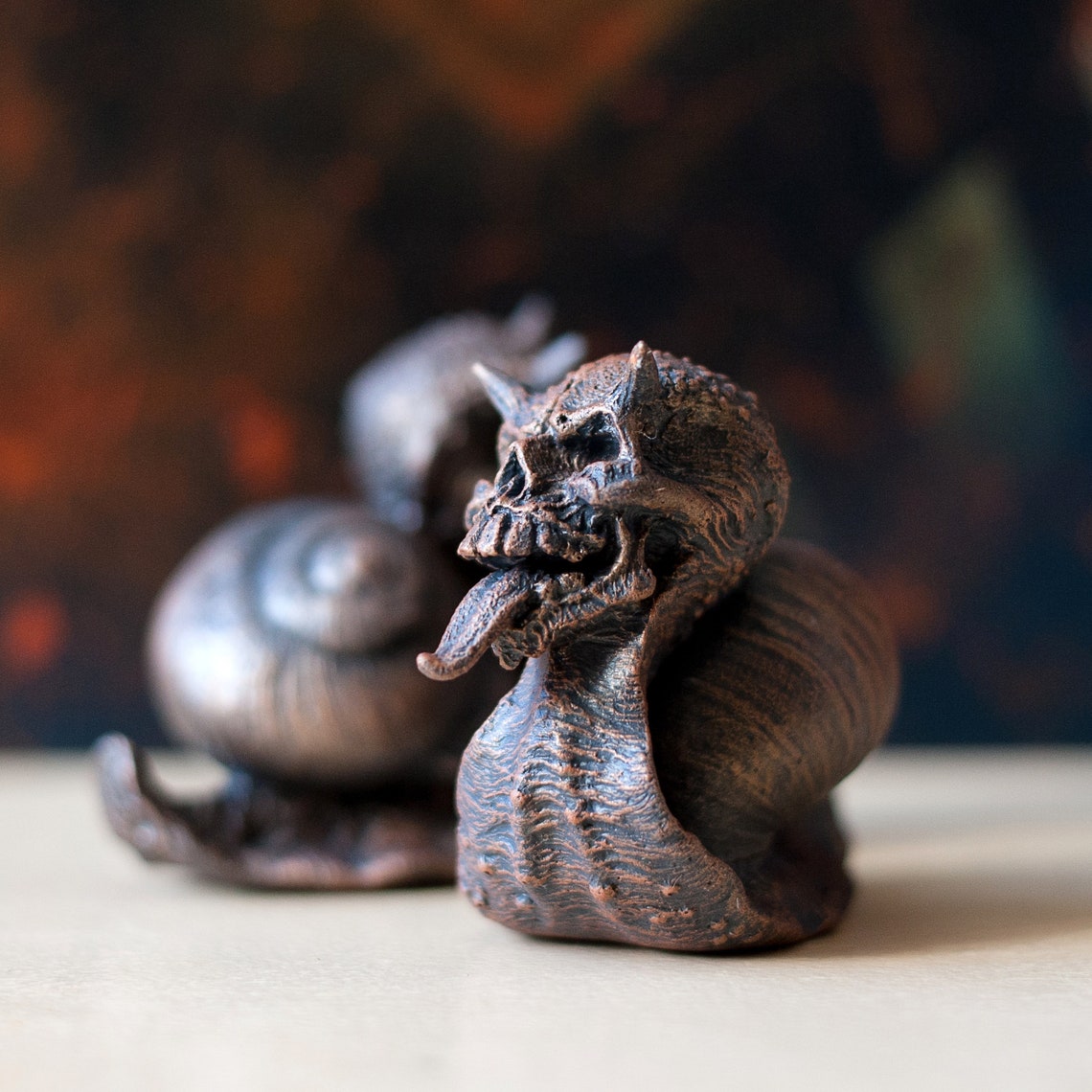 Creepy Snail Evil Snail Hell Snail Halloween Gift Etsy