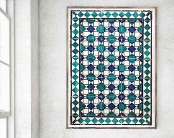 mexicain carrelage céramique fait à la main espagnol influence Talavera Art Mosaïque C#105