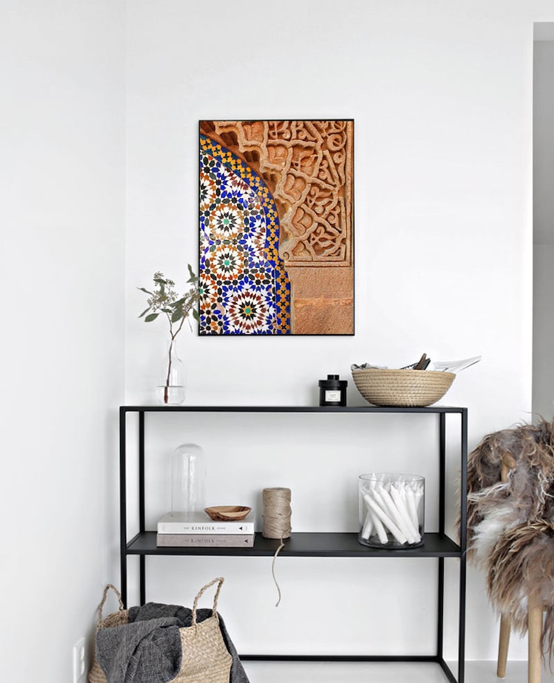 Moroccan decor Moroccan wall art Marrakesh print for | Etsy