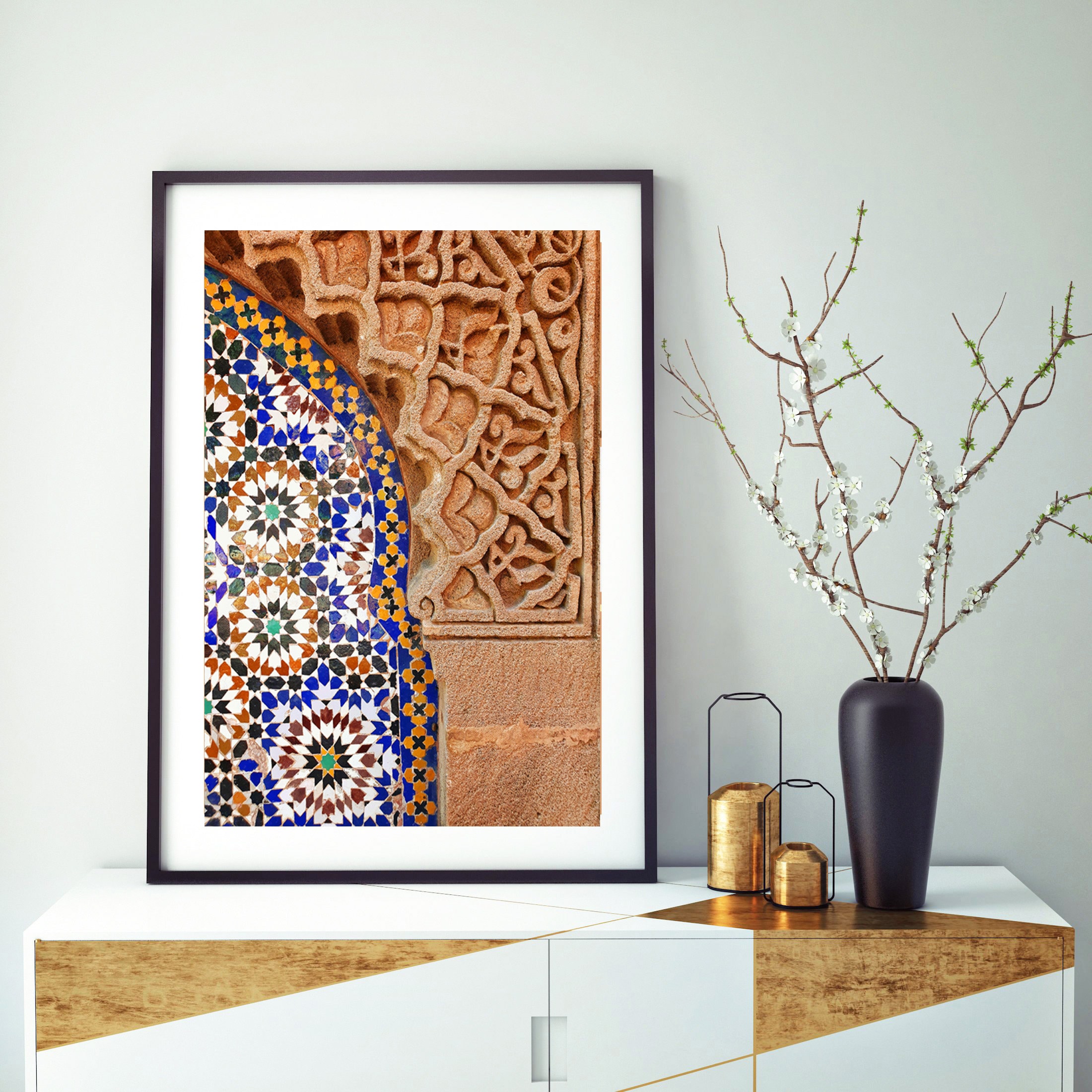 Moroccan decor Moroccan wall art Marrakesh print for Etsy