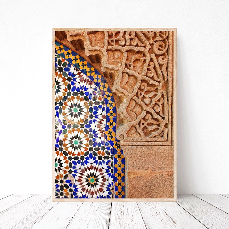 Moroccan decor Moroccan wall art Marrakesh print for Etsy