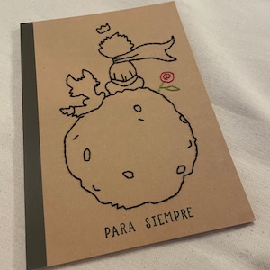 Diary, diary. Notebook, Little Prince hand-embroidered notebook. Friendship