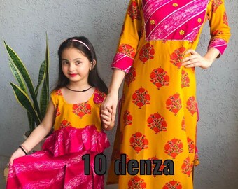 mom and daughter indian wedding dresses