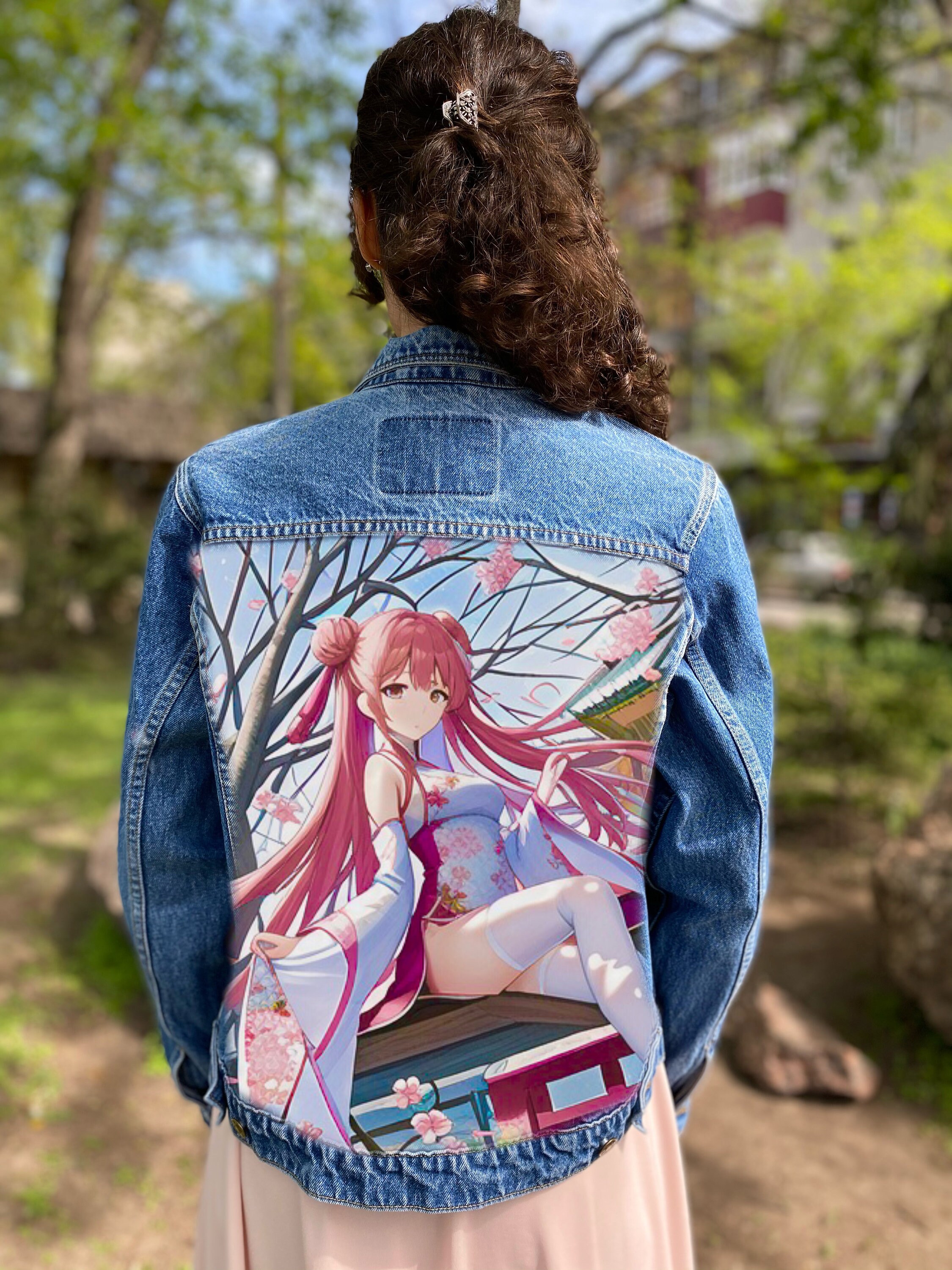 Anime Denim Jacket - Etsy