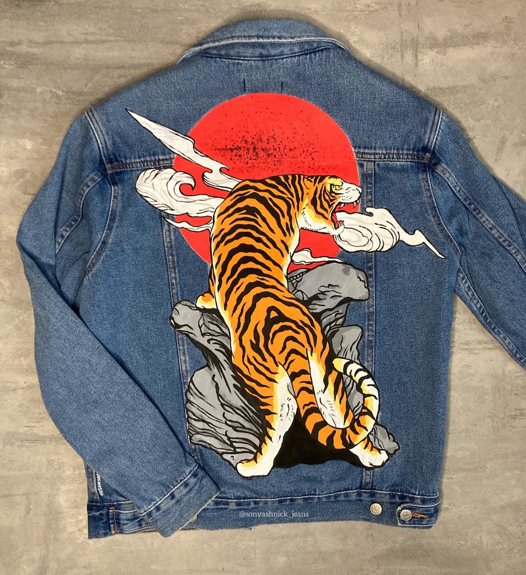 Designer Denim Gucci Denim Embroidered Jacket Gucci GG Embroidered