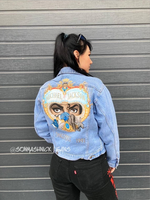 Hand Painted Denim Jacket - Etsy Australia