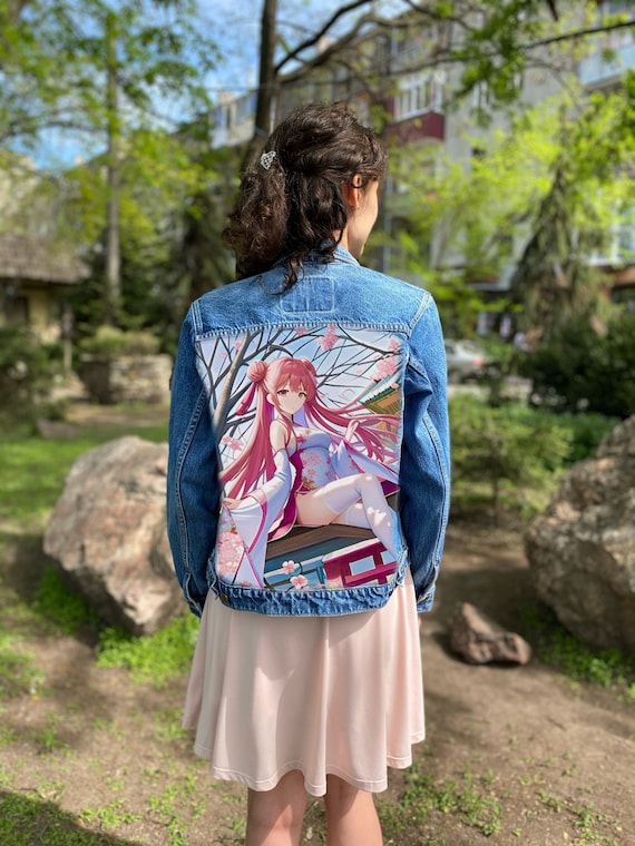 Anime Denim Jacket - Etsy