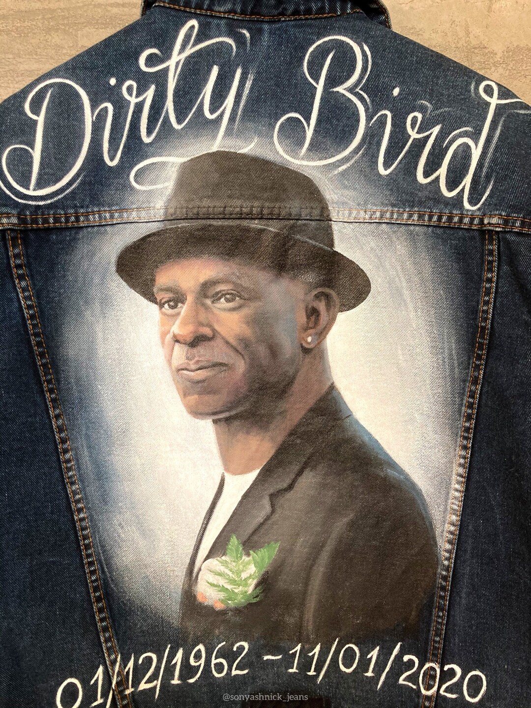 Painted Denim Jacket, Custom Jacket, Portrait by Photo, Art Commission ...