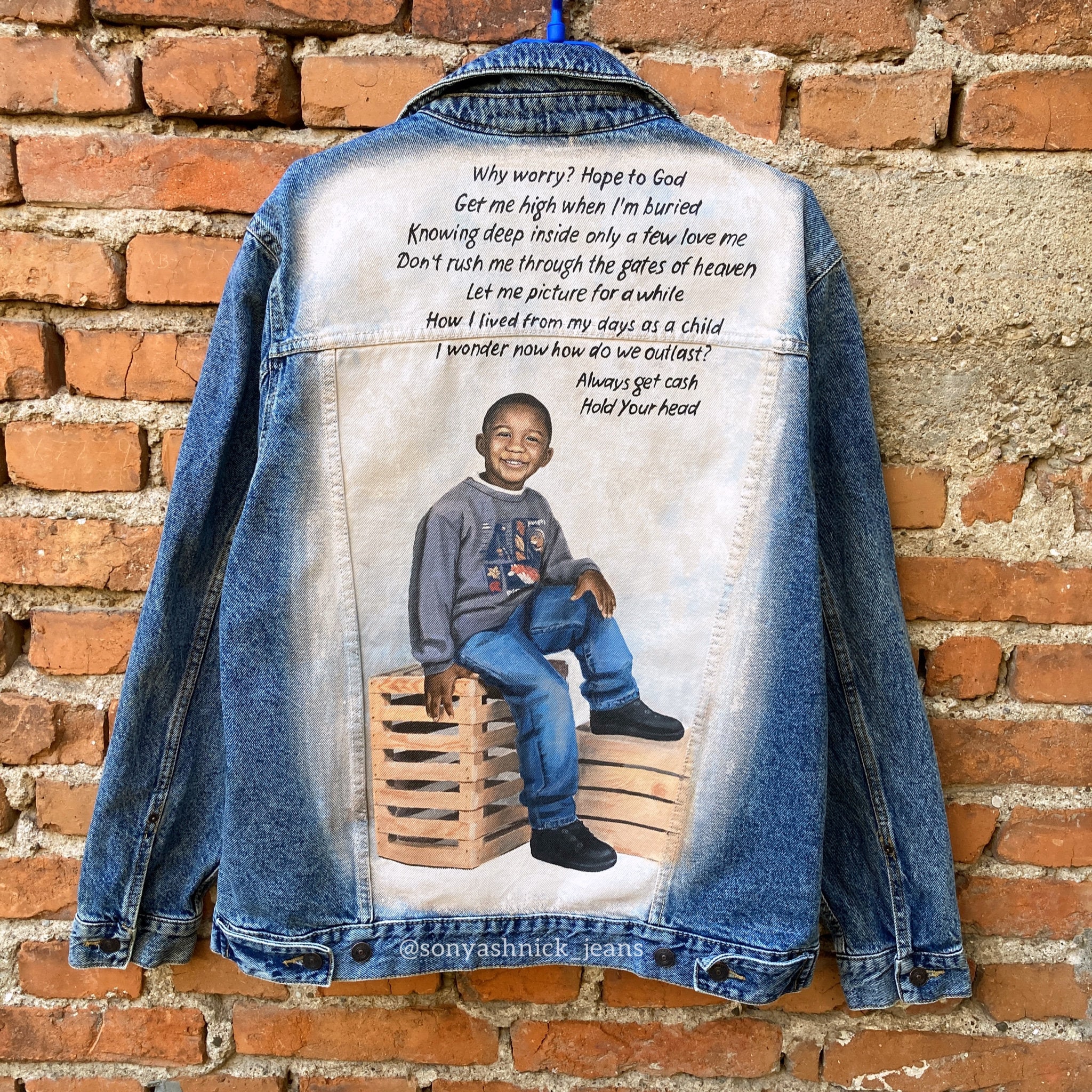 GOD ONLY KNOWS DENIM JACKET GOD ONLY Denim on Painted 人気