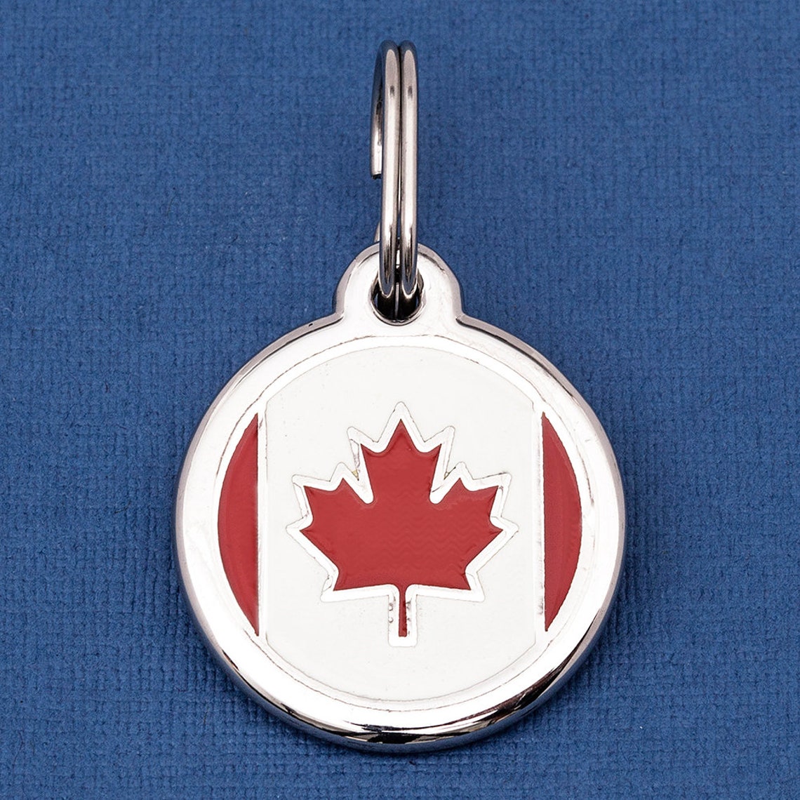 Canadian Flag Pet ID Tag Canada Flag Pet Tag Canadian Flag Dog Etsy