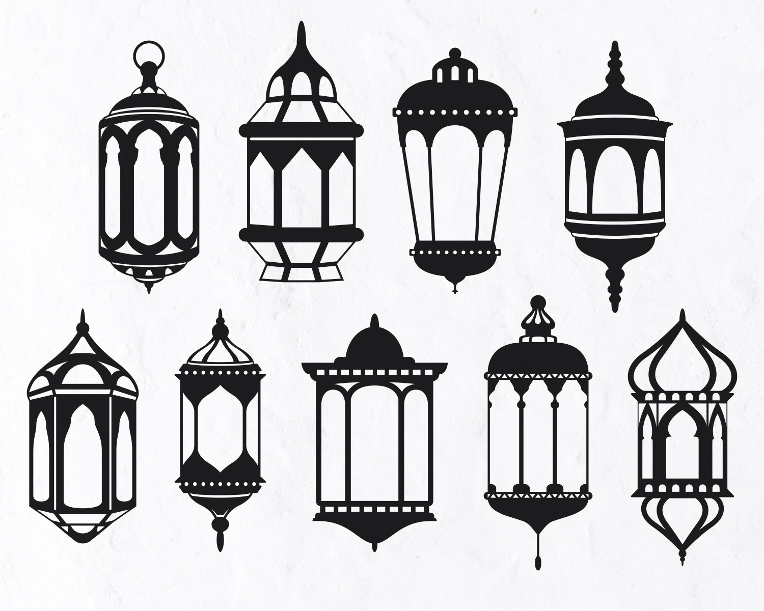 ramadan lantern icons
