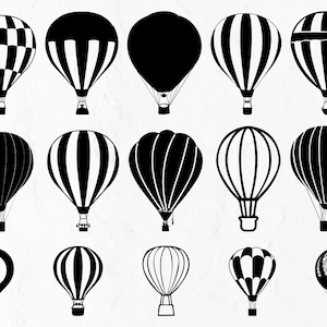 Montgolfière SVG Bundle, Montgolfière Svg, Montgolfière Dxf, Montgolfière Png, Montgolfière Eps, Vecteur Montgolfière, Montgolfières Svg