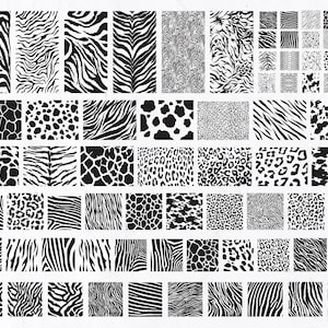 76 Motif de peau d’animal SVG, Silhouette de motif sans couture, Peau d’animal svg, Motif sans couture svg, Motif d’animal svg, Rayures zébrées svg