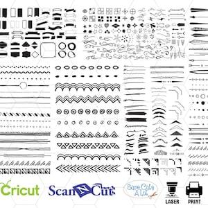 decorative elements svg files, grunge svg, swirl svg, flourish svg, svg files for cricut, silhouette border svg, floral svg, ornament svg