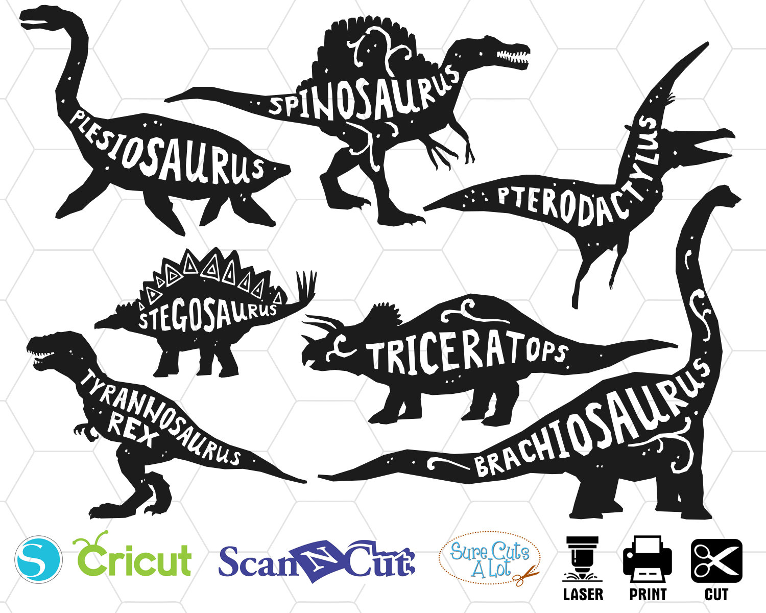 Dinosaur svg dinosaur clipart t-rex svg dino svg dinosaur | Etsy