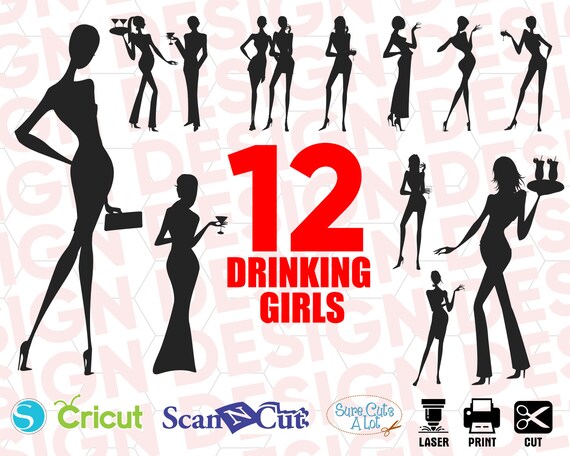 Download Drinking Girls Svg Drinking Svg Wine Svg Drinking Women Etsy