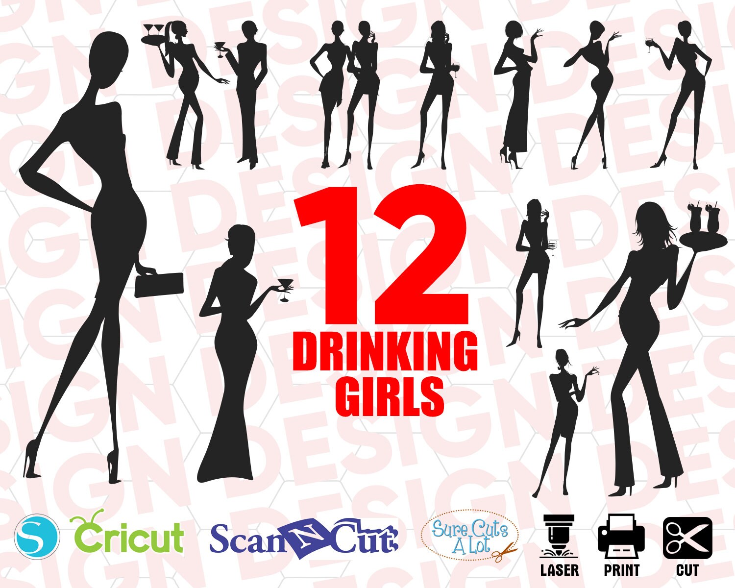 Download Drinking Girls Svg Drinking Svg Wine Svg Drinking Women Etsy