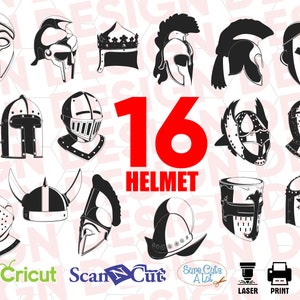 HELMET svg, helmet silhouette, spartan helmet svg, viking helmet svg, warrior helmet svg, knight helmet svg, helmet cut file, svg bundle