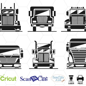 truck svg, tir svg, van, big truck svg, clipart, cameo,c front, cricut, printint, pattern, tamplate, dxf, png