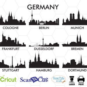 Germany svg, cologne svg, berlin svg, munich svg, frankfurt svg, dusseldorf svg, bremen svg, stuttgart svg, hamburg svg, dortmund svg files