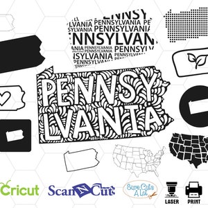 pennsylvania state svg, pennsylvania decal, state outline svg, state pride svg, pa svg file, cricut svg, us state svg, silhouette svg, dxf