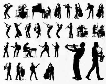 28 Musician SVG Bundle, Music Svg, Music Silhouette, Music Note Svg, Music Note Monogram, Musician Svg, Musician Silhouette,Music Treble Svg