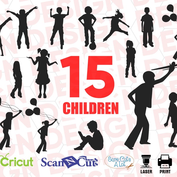 children play svg, wild child svg, children silhouette, children cut file, children clipart, children png, kids svg, kids cricut kids vector