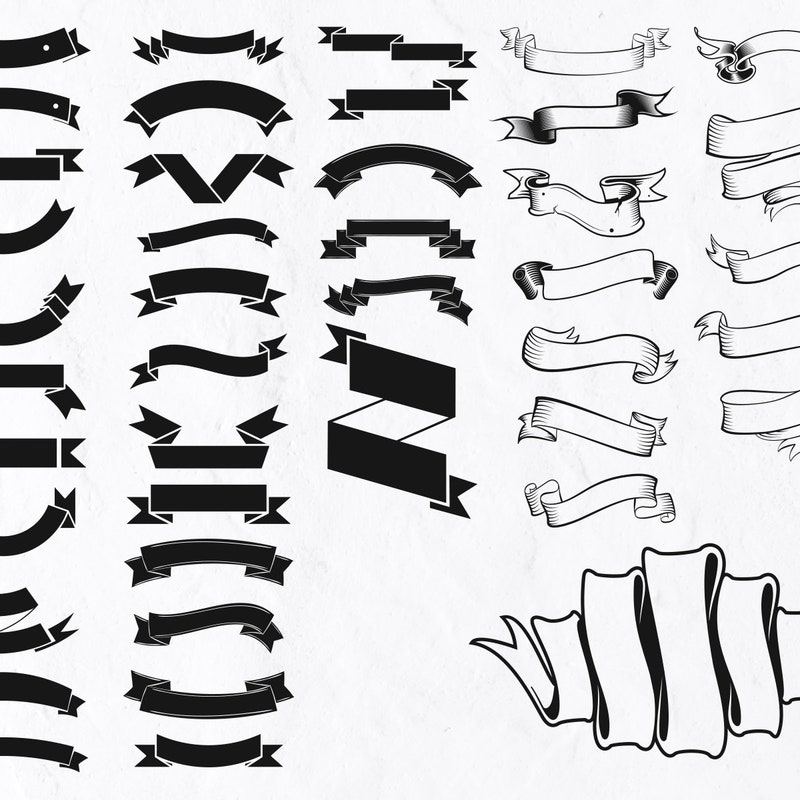 Ribbon Svg - Etsy