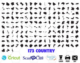 all country svg, 173 country map, european country svg, world map svg, world map, earth map, map clipart, map silhouette svg, country maps