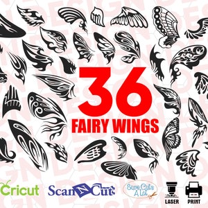 FAIRY WINGS svg, Angel Wings svg, Angel Wings Clipart, Angel SVG, Christian svg, dxf, pdf, jpg, eps, png, Angel Wings Silhouette, Wings Cut