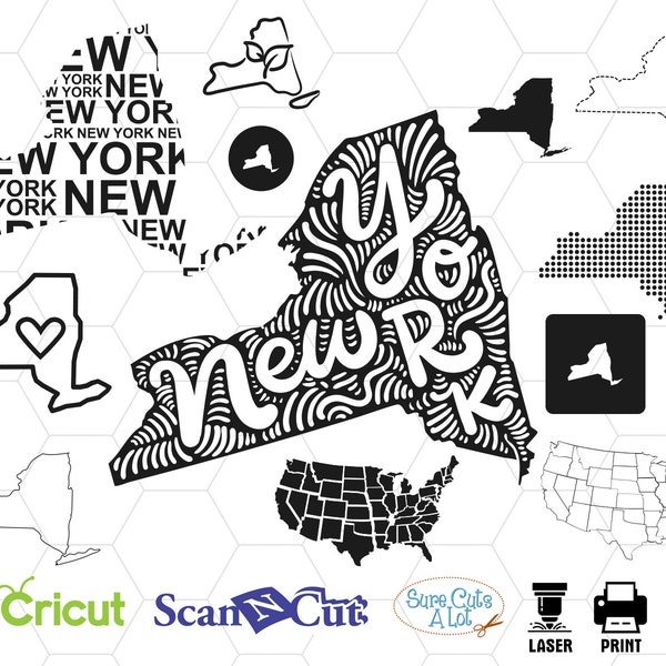 new york state svg, new york map svg, svg cut file, new york home, silhouette svg, svg cutting files, cameo, cricut, state pride svg, usa