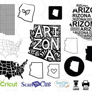 arizona state svg, arizona svg cricut, clipart, silhouette, dxf, outline, print, cricut, design, cut file, state svg, usa svg, arizona map