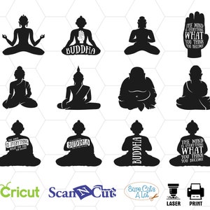 buddha svg, buddha printable, buddhism svg, svg cutting files, art, clipart, silhouette, cut files, dxf, vector, t-shirt, meditation, png