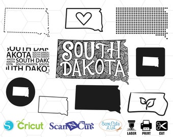 south dakota state svg, south dakota state, united states svg, map svg, state pride svg, silhouette svg, home svg, cricut, mandala, vinyl